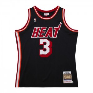 NBA Authentic Mitchell & Ness Dwyane Wade Miami Heat Dark HWC 2013-14 Jersey Hombre | 3790CXBHP