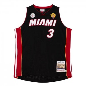 NBA Authentic Mitchell & Ness Dwyane Wade Miami Heat Carretera Finals 2012-13 Jersey Hombre | 0196VOILF