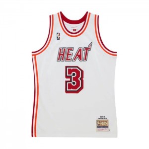 NBA Authentic Mitchell & Ness Dwyane Wade Miami Heat 2007-08 Jersey Hombre | 7523RHTXP