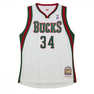NBA Authentic Mitchell & Ness Giannis Antetokounmpo Milwaukee Bucks Home 2013-14 Jersey Hombre | 1790CGLNX