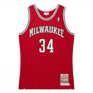 NBA Authentic Mitchell & Ness Giannis Antetokounmpo Milwaukee Bucks Home 2014-15 Jersey Hombre | 6832YMWQJ