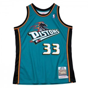 NBA Authentic Mitchell & Ness Grant Hill Detroit Pistons 1998-99 Jersey Hombre | 6253SJAML