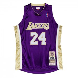 NBA Authentic Mitchell & Ness HOF #24 Kobe Bryant Los Angeles Lakers 1996-2016 Jersey Hombre | 5376GDYHC