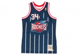 NBA Authentic Mitchell & Ness Hakeem Olajuwon 1996-97 Houston Rockets Hombre | 2016HEDJB