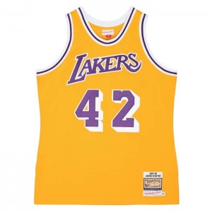 NBA Authentic Mitchell & Ness James Worthy Los Angeles Lakers 1984-85 Jersey Hombre | 4150JXCFW