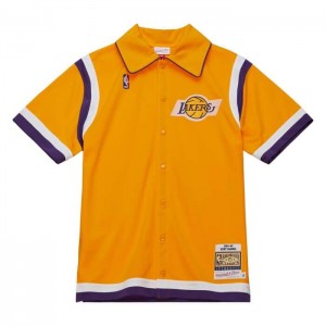 NBA Authentic Mitchell & Ness Kurt Rambis Los Angeles Lakers 1987-88 Shooting Shirt Hombre | 9305RJFVB
