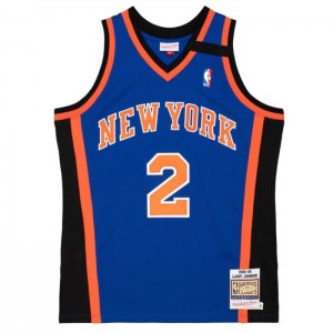 NBA Authentic Mitchell & Ness Larry Johnson New York Knicks 1998-99 Jersey Hombre | 9038KDGEW