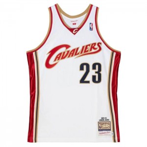 NBA Authentic Mitchell & Ness Lebron James Cleveland Cavaliers 2003-04 Jersey Hombre | 8421BAVSF