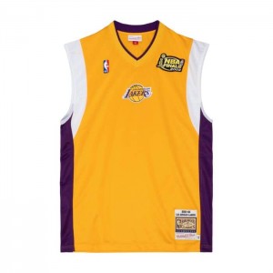 NBA Authentic Mitchell & Ness Los Angeles Lakers 2001-02 Shooting Shirt Hombre | 3710HDEUJ