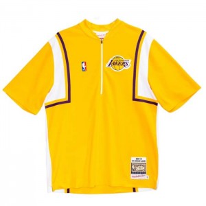 NBA Authentic Mitchell & Ness Los Angeles Lakers 2000-01 Shooting Shirt Hombre | 7608JHWTD