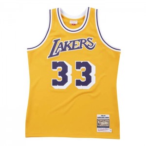 NBA Authentic Mitchell & Ness Los Angeles Lakers 1984-85 Kareem Abdul-Jabbar Hombre | 0683NWJGC