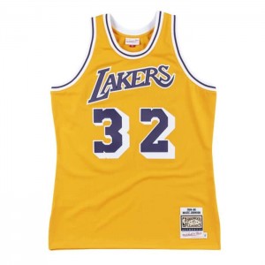 NBA Authentic Mitchell & Ness Los Angeles Lakers Home 1984-85 Magic Johnson Hombre | 9516SVCIR