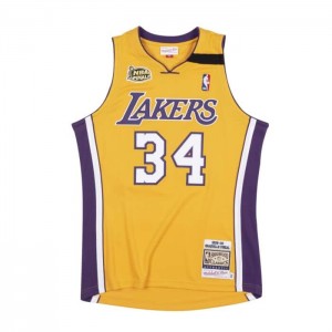 NBA Authentic Mitchell & Ness Los Angeles Lakers 1999-00 Shaquille O'Neal Hombre | 3508ORHWP