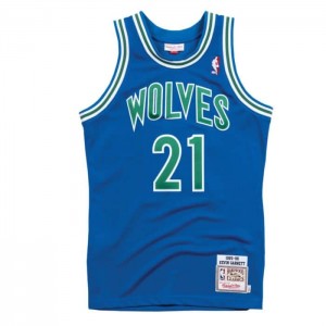 NBA Authentic Mitchell & Ness Minnesota Timberwolves 1995-96 Kevin Garnett Hombre | 3169WILFU