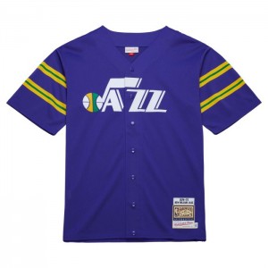 NBA Authentic Mitchell & Ness New Orleans Jazz 1974-75 Shooting Shirt Hombre | 6321GJXFZ