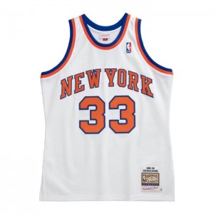 NBA Authentic Mitchell & Ness Patrick Ewing New York Knicks 1985-86 Jersey Hombre | 7386ZYFAO