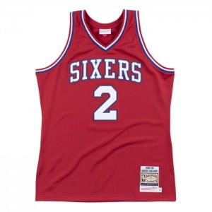 NBA Authentic Mitchell & Ness Philadelphia 76ers 1982-83 Moses Malone Hombre | 8362FRJSZ
