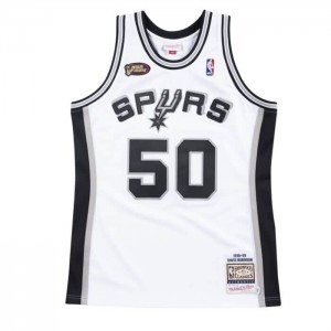 NBA Authentic Mitchell & Ness San Antonio Spurs Home Finals 1998-99 David Robinson Hombre | 8236XLONI