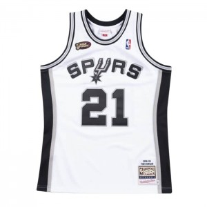 NBA Authentic Mitchell & Ness San Antonio Spurs Home Finals 1998-99 Tim Duncan Hombre | 5402RPQCK