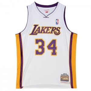 NBA Authentic Mitchell & Ness Shaquille O'Neal Los Angeles Lakers 2003-04 Jersey Hombre | 7982YDQIC