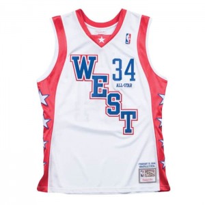 NBA Authentic Mitchell & Ness Shaquille O'Neal 2004 All Star West Jersey Hombre | 7510AFQWT