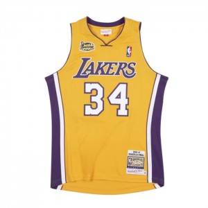 NBA Authentic Mitchell & Ness Shaquille O'Neal Los Angeles Lakers 2000-01 Jersey Hombre | 2497PXSLZ