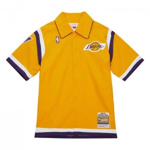 NBA Authentic Mitchell & Ness Shaquille O'Neal Los Angeles Lakers 1996-97 Shooting Shirt Hombre | 2148MGDZP