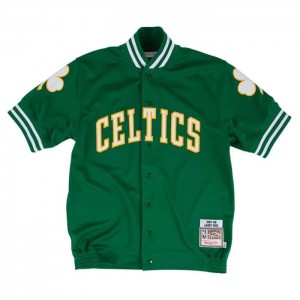 NBA Authentic Mitchell & Ness Shooting Shirt Boston Celtics 1987-88 Larry Bird Hombre | 3824NUHRX