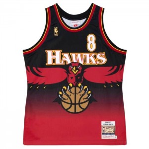 NBA Authentic Mitchell & Ness Steve Smith Atlanta Hawks 1996-97 Jersey Hombre | 8640WREPO
