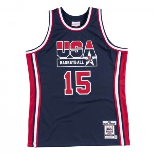 NBA Authentic Mitchell & Ness Team USA 1992 Magic Johnson Hombre | 9372DEAFV