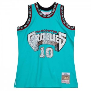 NBA Swingman Mitchell & Ness 75th Anniversary Lenticular Mike Bibby Vancouver Grizzlies 1998-99 Jersey Hombre | 0526BJXDY
