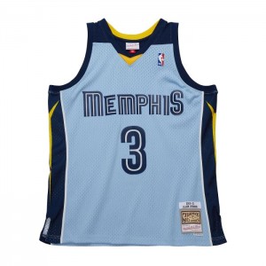 NBA Swingman Mitchell & Ness Allen Iverson Memphis Grizzlies Blue Alternate 2009-10 Jersey Hombre | 0762VAILO