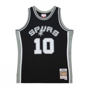 NBA Swingman Mitchell & Ness Andrew Gaze San Antonio Spurs Dark 1998-99 Jersey Hombre | 1583THDPZ