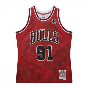 NBA Swingman Mitchell & Ness Asian Heritage 6.0 Moda Chicago Bulls 1997-98 Dennis Rodman Hombre | 8574LWSIK