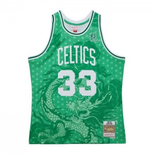 NBA Swingman Mitchell & Ness Asian Heritage 6.0 Moda Boston Celtics 1985-86 Larry Bird Hombre | 4791ILQBD