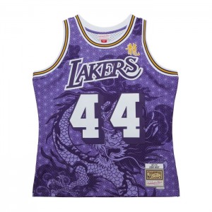 NBA Swingman Mitchell & Ness Asian Heritage 6.0 Moda Los Angeles Lakers 1971-72 Jerry West Hombre | 3574UBIYF