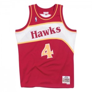 NBA Swingman Mitchell & Ness Atlanta Hawks Carretera 1986-87 Spud Webb Hombre | 3810ACMUJ