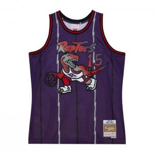 NBA Swingman Mitchell & Ness Big Face 7.0 Toronto Raptors 1998-99 Vince Carter Hombre | 7641PBNXI