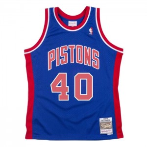 NBA Swingman Mitchell & Ness Bill Laimbeer Detroit Pistons 1988-89 Jersey Hombre | 2981QUGKZ