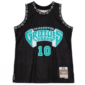NBA Swingman Mitchell & Ness Black Team Color Mike Bibby Vancouver Grizzlies 1998-99 Jersey Hombre | 4925FGBWC