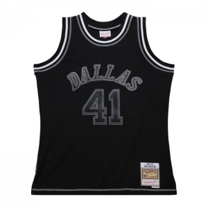 NBA Swingman Mitchell & Ness Contrast 2K Dirk Nowitzki Dallas Mavericks 1998-99 Jersey Hombre | 8034DJAMZ