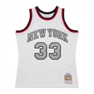 NBA Swingman Mitchell & Ness Cracked Cement Patrick Ewing New York Knicks 1991-92 Jersey Hombre | 2159VDRTZ