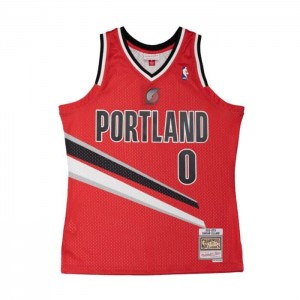 NBA Swingman Mitchell & Ness Damian Lillard Portland Trail Blazers Alternate 2012-13 Jersey Hombre | 7189EDGSK