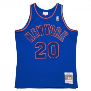 NBA Swingman Mitchell & Ness Dark Allan Houston New York Knicks 1996-97 Jersey Hombre | 4103SCRJO
