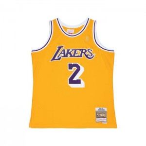 NBA Swingman Mitchell & Ness Derek Fisher Los Angeles Lakers 1996-97 Jersey Hombre | 0125ZFDXS