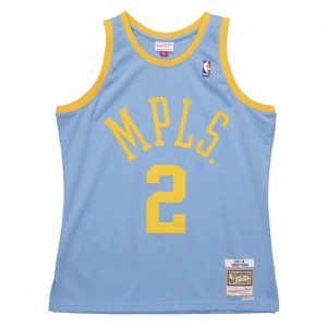 NBA Swingman Mitchell & Ness Derek Fisher Los Angeles Lakers 2001-02 Jersey Hombre | 3859FIKQA