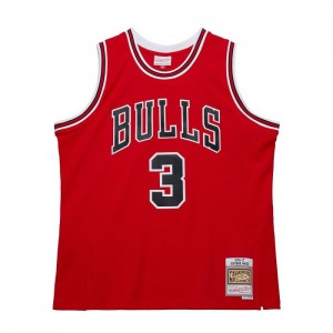 NBA Swingman Mitchell & Ness Dwyane Wade Chicago Bulls Dark 2016-17 Jersey Hombre | 6598UNRPS