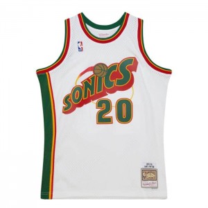 NBA Swingman Mitchell & Ness Gary Payton Seattle Supersonics Home 1995-96 Jersey Hombre | 6403YXFPL