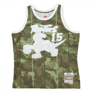 NBA Swingman Mitchell & Ness Ghost Green Camo Vince Carter Toronto Raptors 1998-99 Jersey Hombre | 4713AKTED