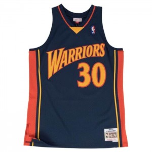 NBA Swingman Mitchell & Ness Golden State Warriors Carretera 2009-10 Stephen Curry Hombre | 6592WANXO
